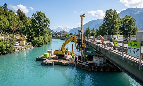 BLS - Sanierung der Fahrbahn und der Aarebrücken in Interlaken, Information