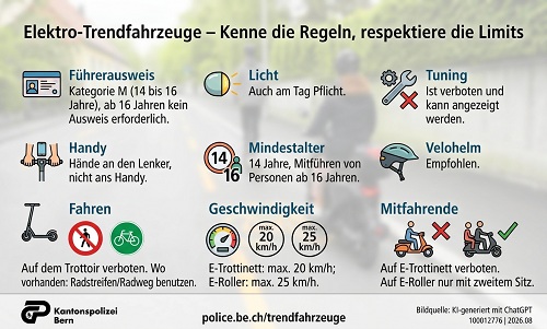 Kantonspolizei Bern - Elektro-Trendfahrzeuge