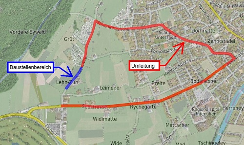 Strassensanierung Lehnweg